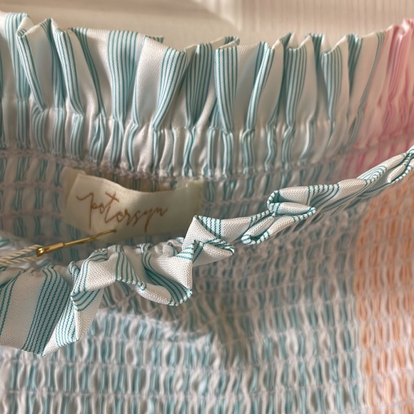 Petersyn X Revolve Marianna tube top in tutti strapless smocked - Picture 6 of 9